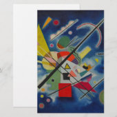 Blauw schilderij van Kandinsky Briefpapier (Voorkant / Achterkant)