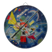 Blauw schilderij van Kandinsky Dartbord (Voorkant)