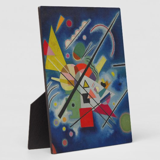 Blauw schilderij van Kandinsky Fotoplaat (Zijkant)