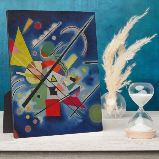Blauw schilderij van Kandinsky Fotoplaat (Zijkant)