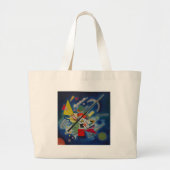 Blauw schilderij van Kandinsky Grote Tote Bag (Voorkant)