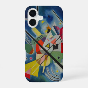 Blauw Schilderij van Kandinsky iPhone 16 Hoesje