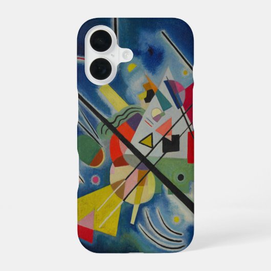 Blauw Schilderij van Kandinsky iPhone 16 Hoesje (Achterkant)