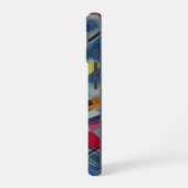 Blauw Schilderij van Kandinsky iPhone 16 Hoesje (Linkerkant)