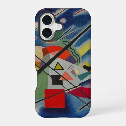Blauw Schilderij van Kandinsky iPhone 16 Hoesje (Achterkant)