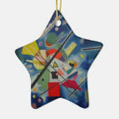 Blauw schilderij van Kandinsky Keramisch Ornament (Links)
