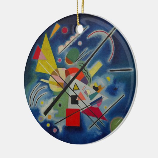 Blauw schilderij van Kandinsky Keramisch Ornament (Links)