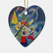 Blauw schilderij van Kandinsky Keramisch Ornament (Links)