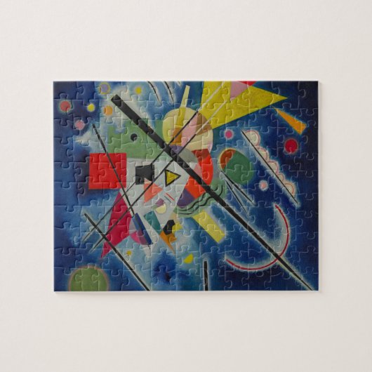Blauw schilderij van Kandinsky Legpuzzel (Horizontaal)