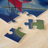 Blauw schilderij van Kandinsky Legpuzzel (Zijkant)