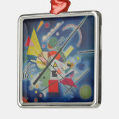 Blauw schilderij van Kandinsky Metalen Ornament (Links)