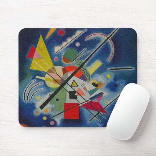 Blauw schilderij van Kandinsky Muismat (Met muis)