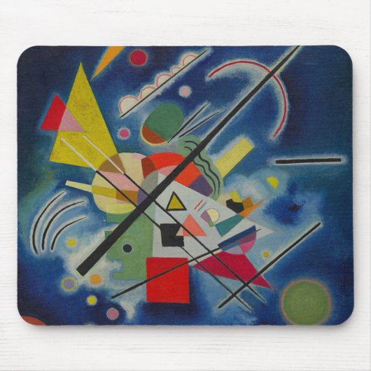 Blauw schilderij van Kandinsky Muismat (Voorkant)