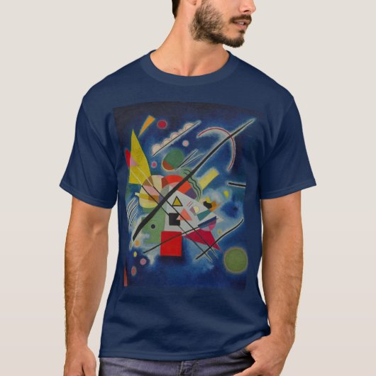 Blauw schilderij van Kandinsky Navy Blue T-shirt (Voorkant)