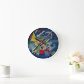 Blauw schilderij van Kandinsky Ronde Klok (Huis)