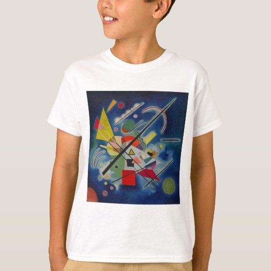 Blauw schilderij van Kandinsky T-shirt (Voorkant)