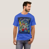 Blauw schilderij van Kandinsky T-shirt (Voorkant volledig)
