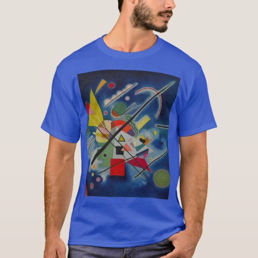 Blauw schilderij van Kandinsky T-shirt (Voorkant)
