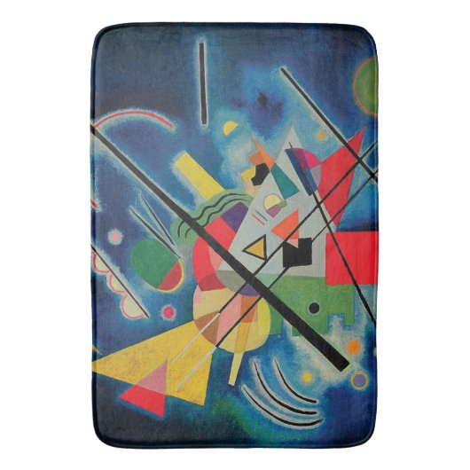 Blauw schilderij van Wassily Kandinsky Badmat (Voorkant Verticaal)