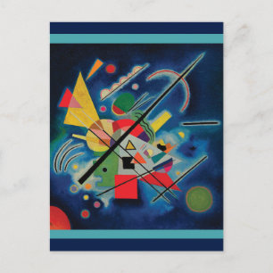 Blauw schilderij van Wassily Kandinsky Briefkaart