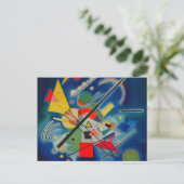 Blauw schilderij van Wassily Kandinsky Briefkaart (Staand voorkant)