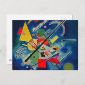 Blauw schilderij van Wassily Kandinsky Briefkaart (Voorkant / Achterkant)