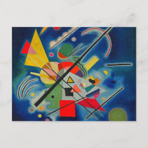 Blauw schilderij van Wassily Kandinsky Briefkaart