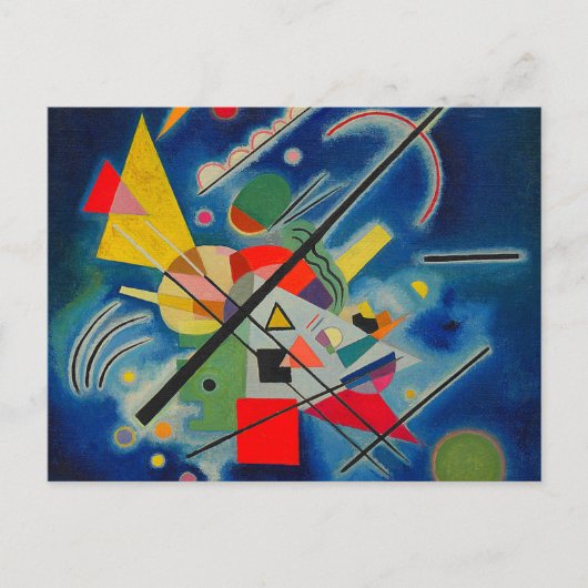 Blauw schilderij van Wassily Kandinsky Briefkaart (Voorkant)