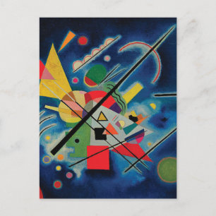 Blauw schilderij van Wassily Kandinsky Briefkaart