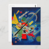 Blauw schilderij van Wassily Kandinsky Briefkaart (Voorkant / Achterkant)