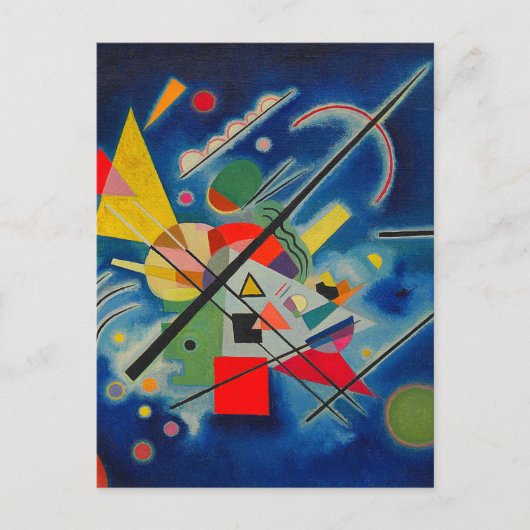 Blauw schilderij van Wassily Kandinsky Briefkaart (Voorkant)