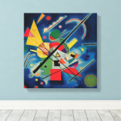 Blauw schilderij van Wassily Kandinsky Canvas Afdruk (Insitu (Houten vloer))