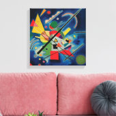 Blauw schilderij van Wassily Kandinsky Canvas Afdruk (Insitu (Woonkamer))
