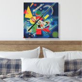 Blauw schilderij van Wassily Kandinsky Canvas Afdruk (Insitu (Slaapkamer))