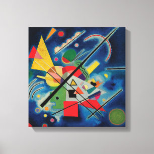 Blauw schilderij van Wassily Kandinsky Canvas Afdruk
