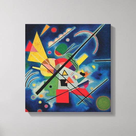 Blauw schilderij van Wassily Kandinsky Canvas Afdruk (Voorkant)