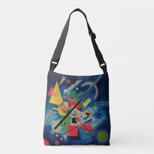 Blauw schilderij van Wassily Kandinsky Crossbody Tas (Voorkant)