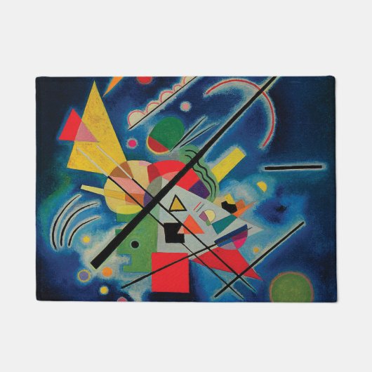 Blauw schilderij van Wassily Kandinsky Deurmat (Voorkant)