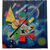 Blauw schilderij van Wassily Kandinsky Douchegordijn (Voorkant)