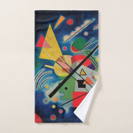 Blauw schilderij van Wassily Kandinsky Handdoek (Handdoek)
