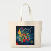 Blauw schilderij van Wassily Kandinsky Large Canva Grote Tote Bag (Voorkant)