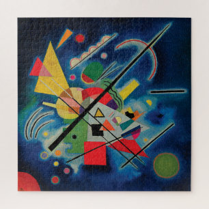 Blauw schilderij van Wassily Kandinsky Legpuzzel