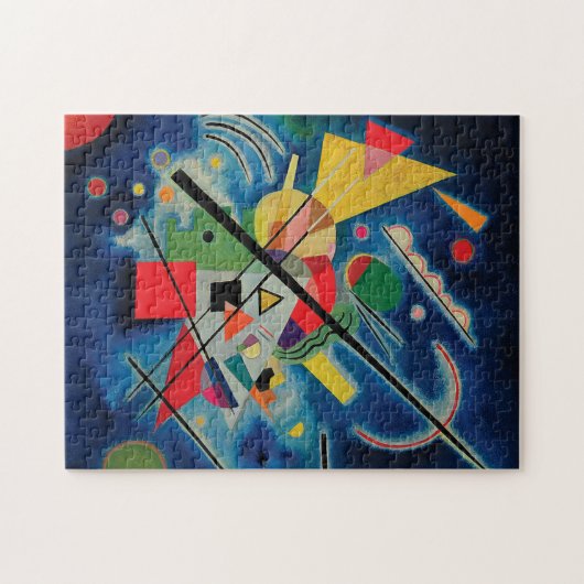 Blauw schilderij van Wassily Kandinsky Legpuzzel (Horizontaal)