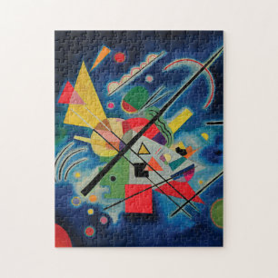 Blauw schilderij van Wassily Kandinsky Legpuzzel