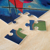 Blauw schilderij van Wassily Kandinsky Legpuzzel (Zijkant)