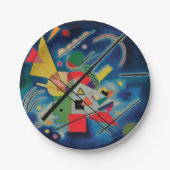 Blauw schilderij van Wassily Kandinsky Papieren Bordje (Voorkant)
