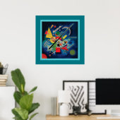 Blauw schilderij van Wassily Kandinsky Poster (Thuiskantoor)