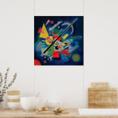 Blauw schilderij van Wassily Kandinsky Poster (Keuken)