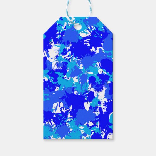 Blauw schilderplaatje cadeaulabel (Voorkant)