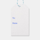 Blauw schilderplaatje cadeaulabel (Achterkant)